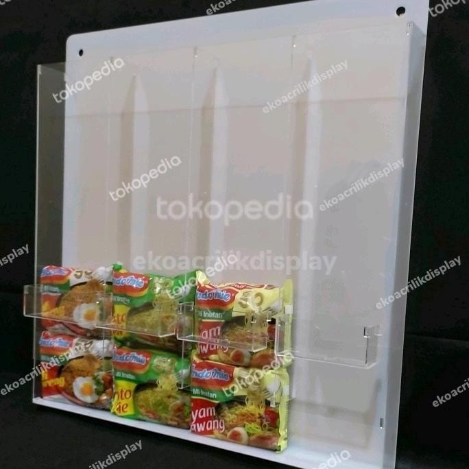 Akrilik Warmindo / Rak Indomie & Toping