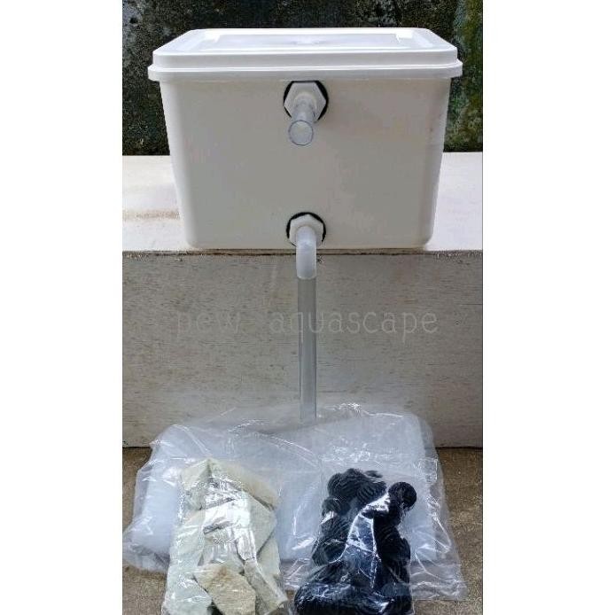 Terbaru ember filter kolam ikan aquarium lengkap media filter kolam koi ,,