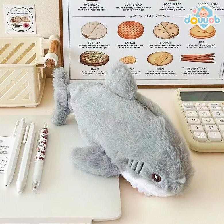 

Shark Pencil Cute Cartoon Case Kapasitas Besar Jumbo Study Pencil Case Lucu Tempat Pensil 3D Multifungsi Cute Stationery Kotak Pensil 2 In 1