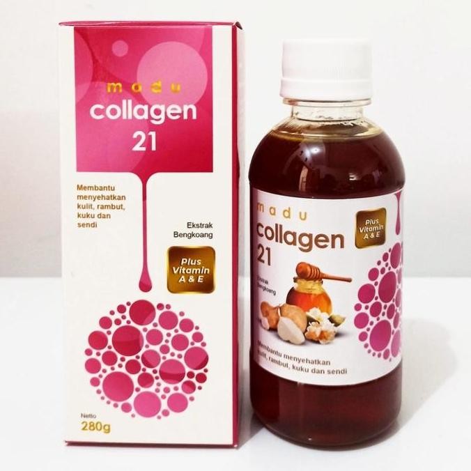 Madu Collagen 21 Plus Ekstrak Bengkoang Vit A E Herbal Masker Kolagen