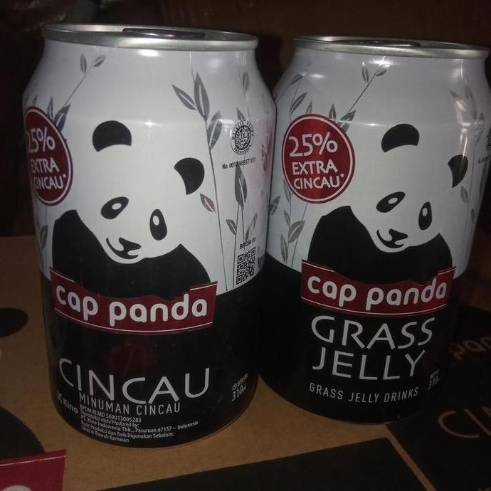 

=+=+=+] Minuman Cincau panda kaleng - Grass Jelly Drink