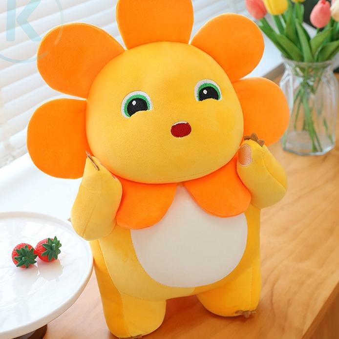 Kugoo 35Cm Boneka Naga Susu Kecil Nailong Bunga Matahari Mainan Mewah Boneka Anakanak Hadiah Ulang Tahun Anak Perempuan Lucu