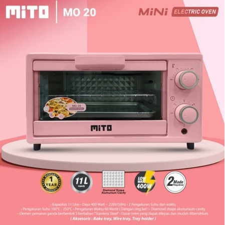 Mito Oven Electric Mini MO 20 11 Liter Low Watt