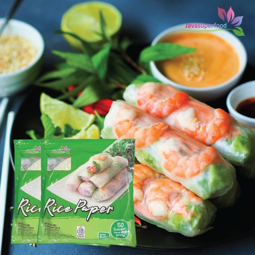 

Gha-65 Java Rice Paper Bulat 500Gr (50 Lembar) - Java Rice Paper Kotak 500Gr (50 Lembar) - Banh Trang High Quality Rice Paper - Kulit Lumpia Vietnam Gha-65