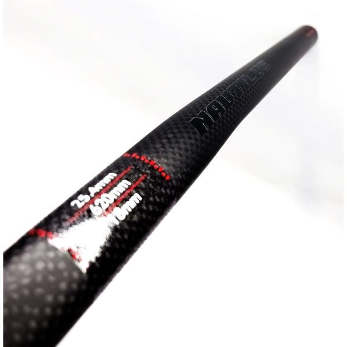 Nautilus Handlebar Carbon Stang Sepeda Lipat 25.4Mm Flat Bar 25.4 Mm Bicycle Empire Original Dan Ter