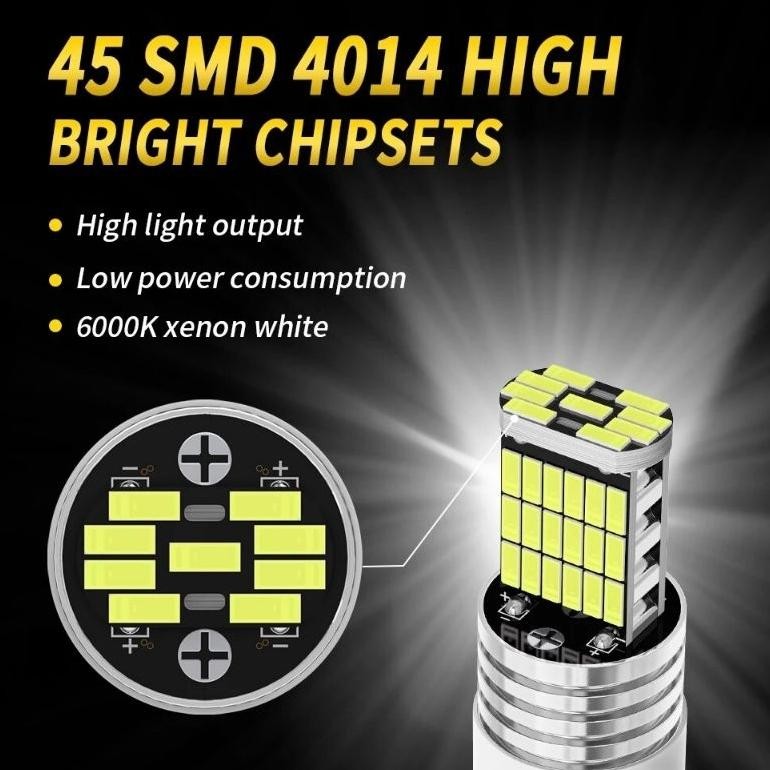 Tg-342 Bohlam Sen Led Dajjal 45 Led Sein Dajjal T10 T15 Lampu Sen Sein Senja Dajjal 45 Titik Super T