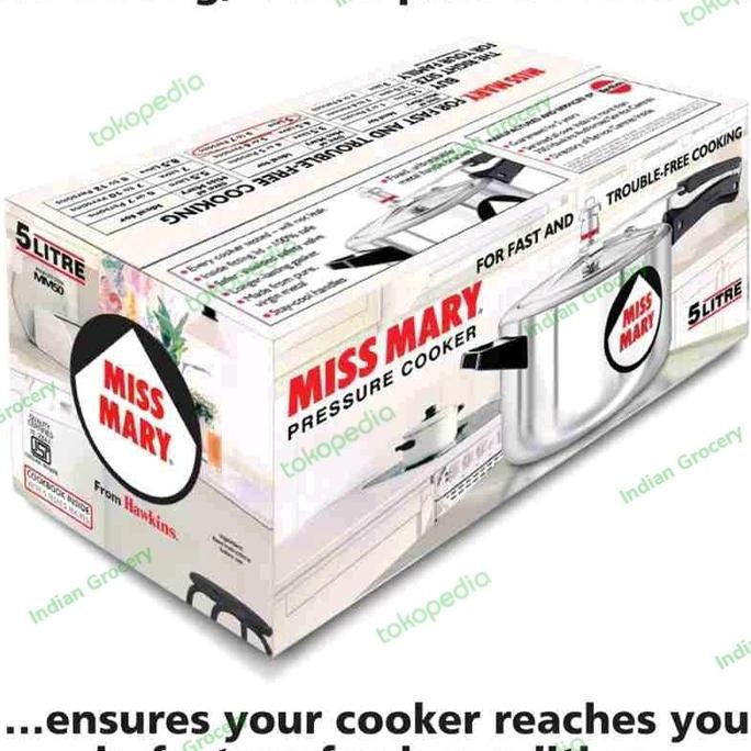 

&<&<&<&] HAWKINS PRESSURE COOKER MISS MARY HANDI 5 LITER