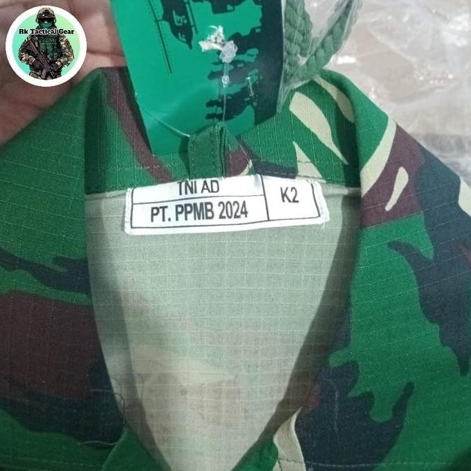 (ORIGINAL) Baju Seragam PDL Loreng JATAH TNI  - Pembagian PT. Panca Prima PT. ARRNICH PT. GAJAH PT. 