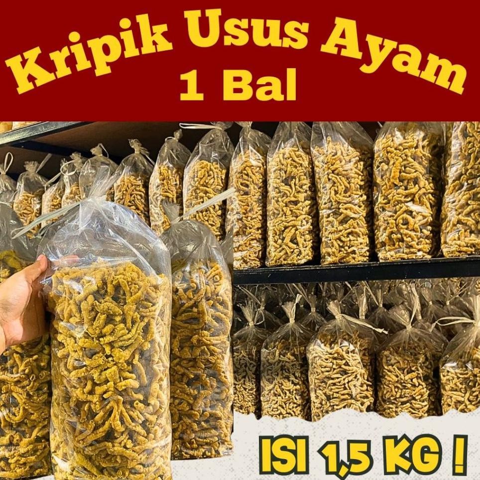 

Keripik Usus Ayam Krispy Kemasan 1 Ball