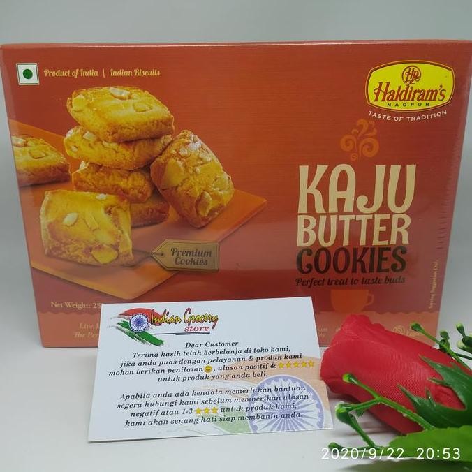 

(:(:(:(] KAJU BUTTER COOKIES HALDIRAM 250 GR