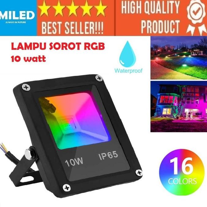 Sale Lampu Sorot 10 Watt Putih/Kuning/Warna Warni - Lampu Tembak Dekorasi-Taman-Panggung Anti Air
