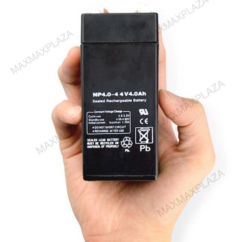 Hg-24 Baterai Aki 4V 4Ah / Baterai Timbangan Digital Aki Motor | Baterai Timbangan Digital - Baterai