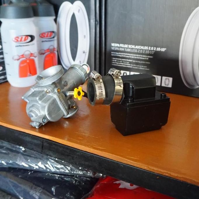 %%%%] Paket Intake Manipol Vespa Membran Rxz & Karbu PE 28 Panom