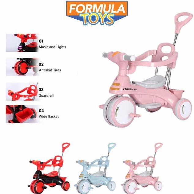 Sepeda Anak Roda 3 Exotic Tricycle 2257 Mix