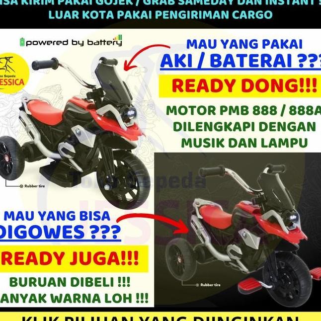 Mainan Anak Sepeda Roda 3 Motor Pmb M 888A Roda Ta Pmb M888A
