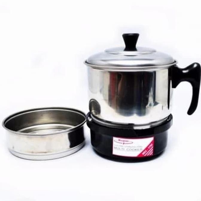 Teko listrik/multi cooker/pemanas air listrik stainles Maspion mec1750
