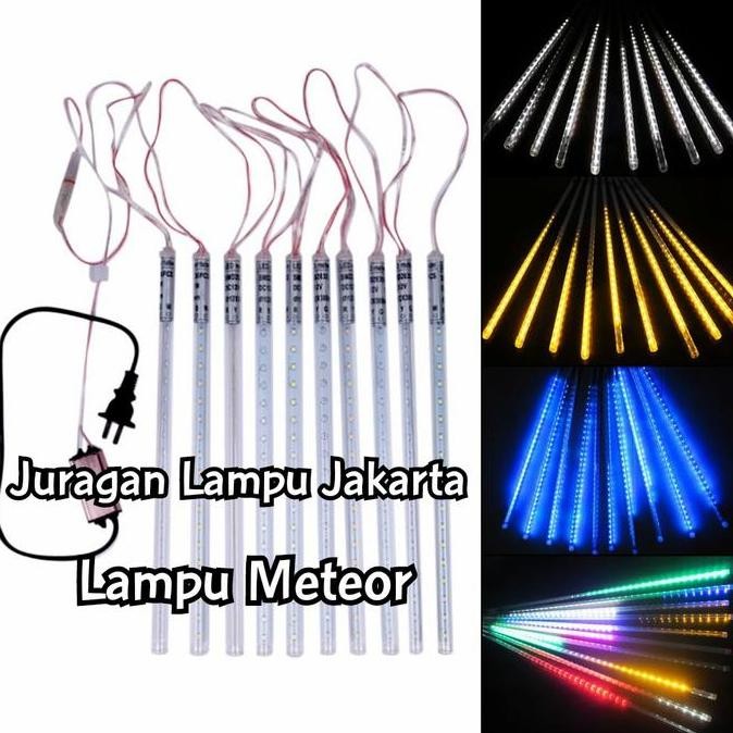 Sale Lampu Meteor Jatuh Led Meteor 10 Batang Lampu Led Meteor 50 Cm