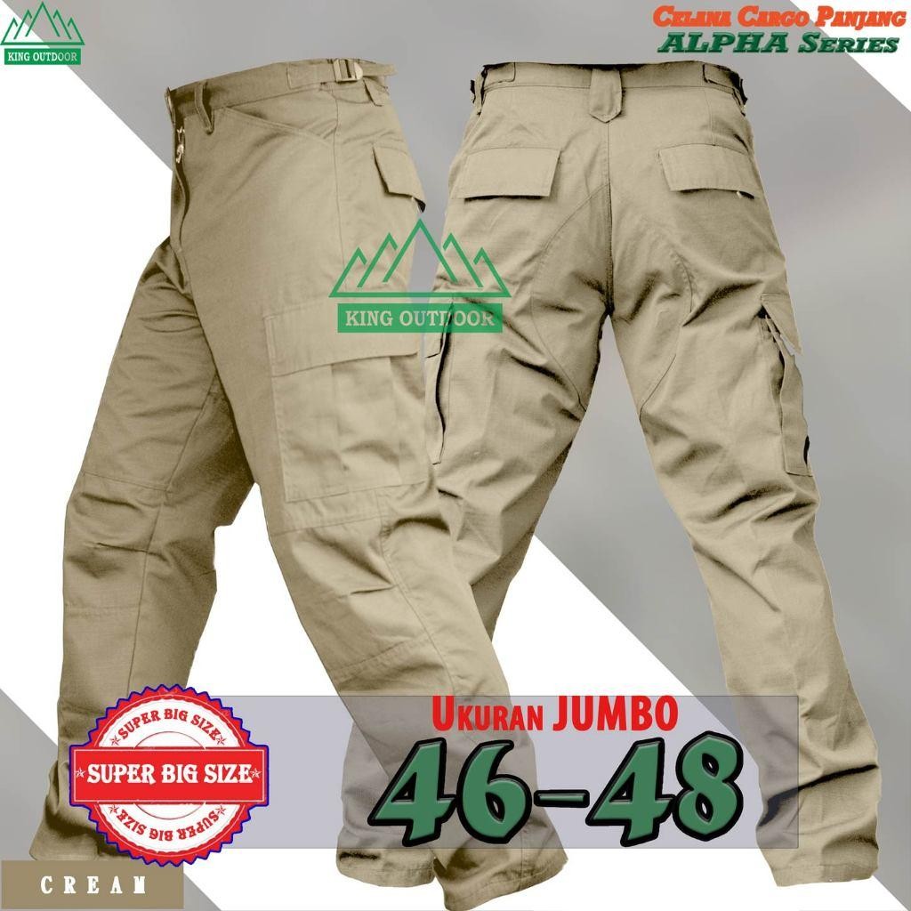 Celana Pdl Panjang Size Jumbo (46-48) Warna Cream Celana Security/Polisi/Lapangan