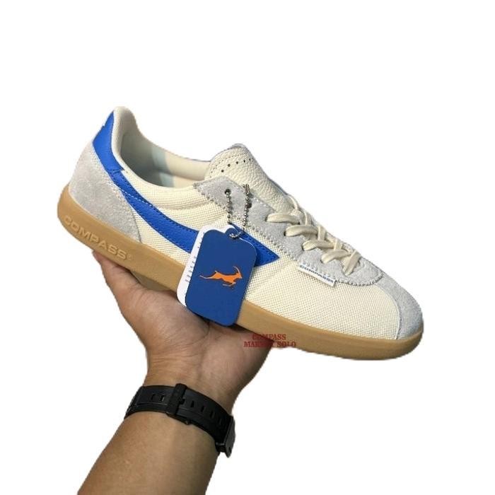 OW Terbaru  Sepatu Sneakers Compass Tribun Blue Gum High Quality Sepatu Casual Pria Wanita Keren