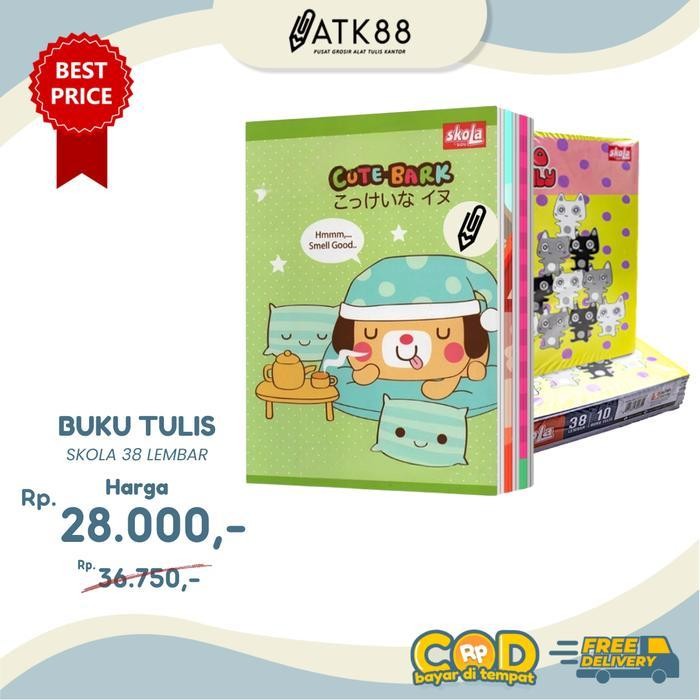 

SWG Buku Tulis SKOLA 38 Lembar Pak Isi 10 Buku Catatan Sekolah