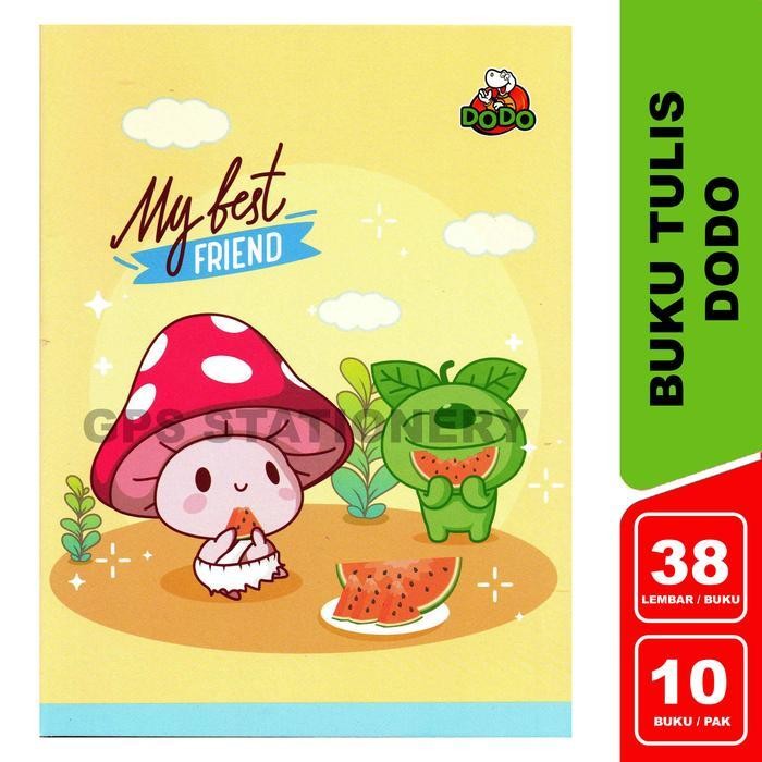 

SWG Buku Tulis Dodo 38 Lembar By SIDU 1 Pak Isi 10 Buku / Buku Murah Stationery Paper Sekolah Kertas