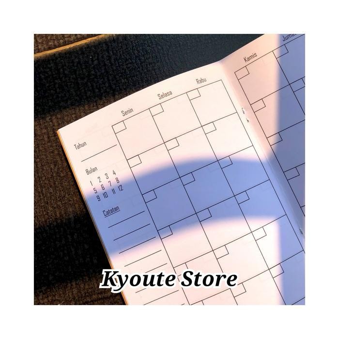

SWG Buku Simple Monthly Planner Versi 3 A5 Kyoute Schedule Agenda Kegiatan