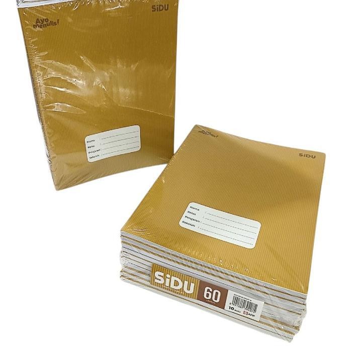 

SWG 1 Pack Buku Tulis Sidu 60 Lembar 10 Pcs Dengan Cover Sampul Coklat - Kertas Berkualitas Tinggi - Paper, Stationery Sekolah