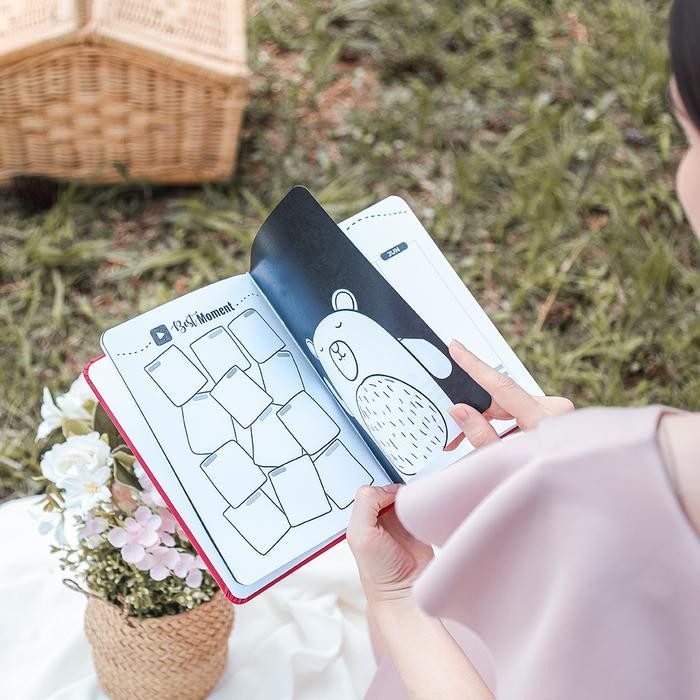 

SWG Basic Notebook - Planner Journal by bukuqu Tali White