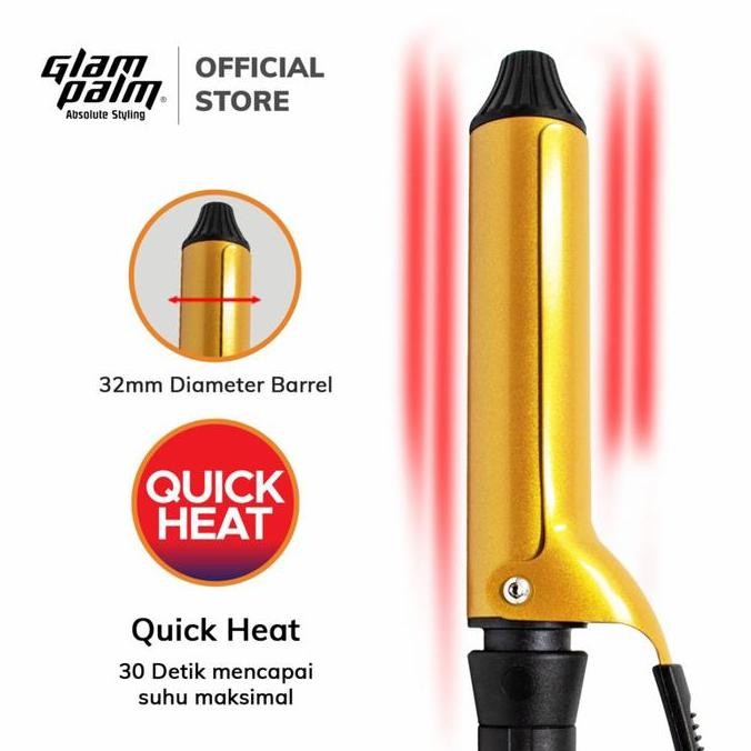 Glampalm Curling Iron Gp 618 Am