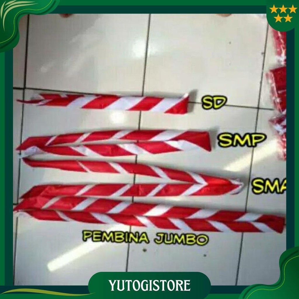Hasduk Sd Smp Sma Jumbo Duk Kacu Pramuka Atribut / Hasduk Pramuka Panjang / Seragam Pramuka Cod