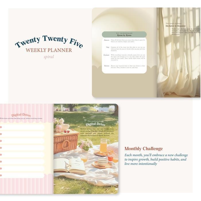 

SWG 2025 Weekly Planner Agenda Leather by Paperie Lab Gold Stationery