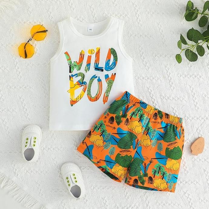 Singlet Setelan Baju Baby Wild Boy Fashion