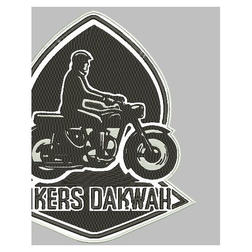 ISTUDIOS-253 PATCH BORDIR LOGO BIKERS DAKWAH MOTOR CLUB AKSESORIS