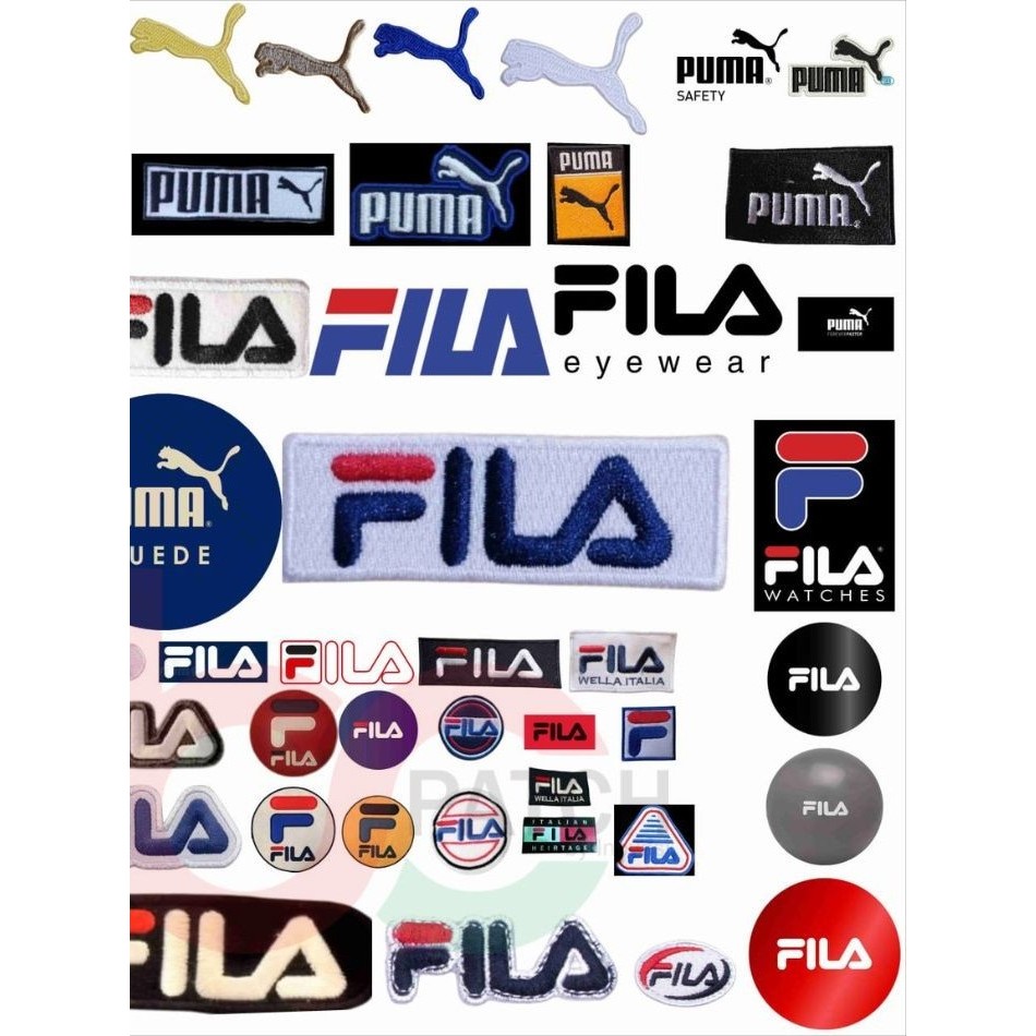 ISTUDIOSatch Fila&Puma Bordir Logo Emblem Embroidery