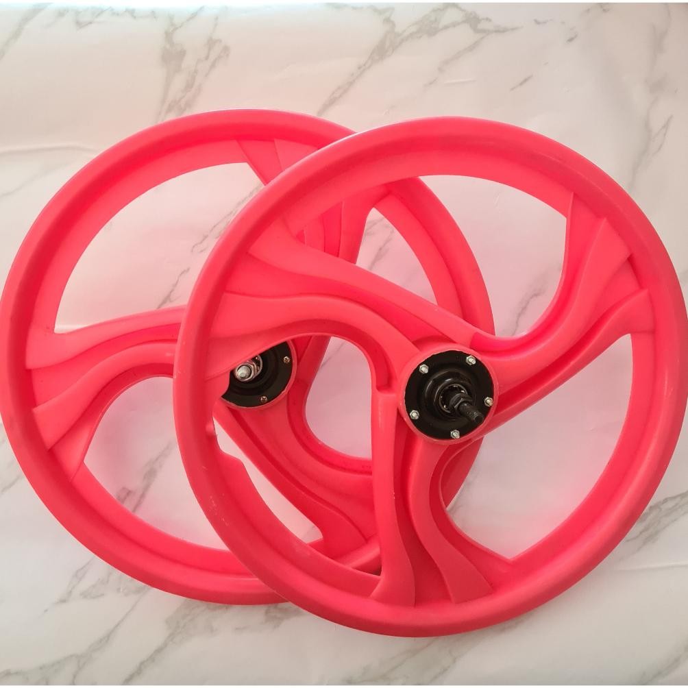 Velg/pelek/veleg sepeda ukuran 20, 18, 16,12(bmx,mini,lipat dll)bisa pasang diskbrake, plastik