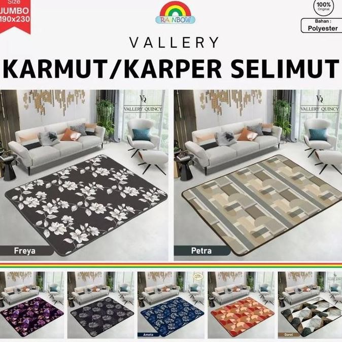 Vallery Quincy - Karpet Selimut / Karmut JUMBO (190x230) Karpet Malaysia Terlaris pilihan