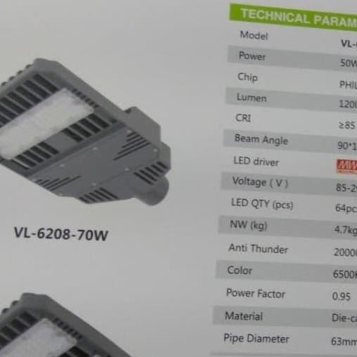 LAMPU JALAN PJU LED 60W DC 12V ORIGINAL DAN TERPERCAYA