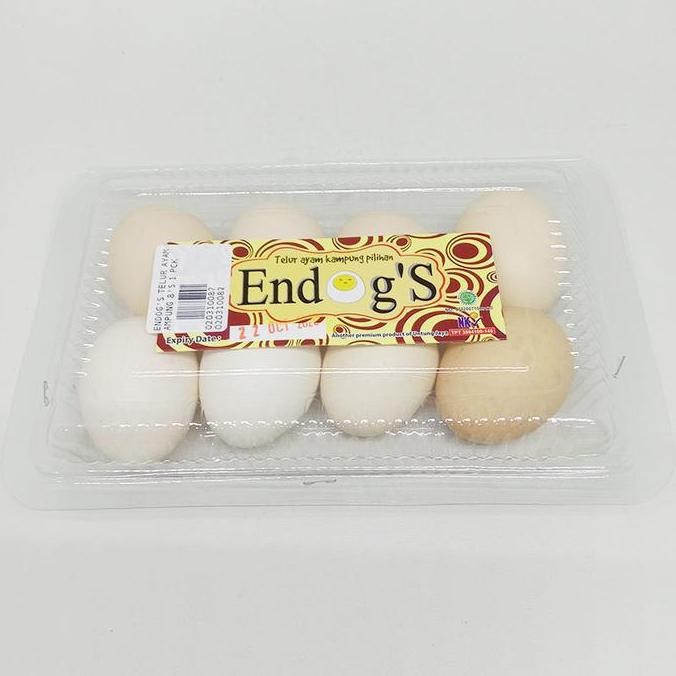 

Produk Baru!! ENDOG'S Telur Ayam Kampung Isi 8 Butir - Telur Kampung Fresh