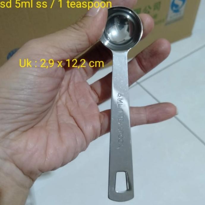 Sendok Takar Stainless 5Ml Sendok Ukur Stainless 5Ml