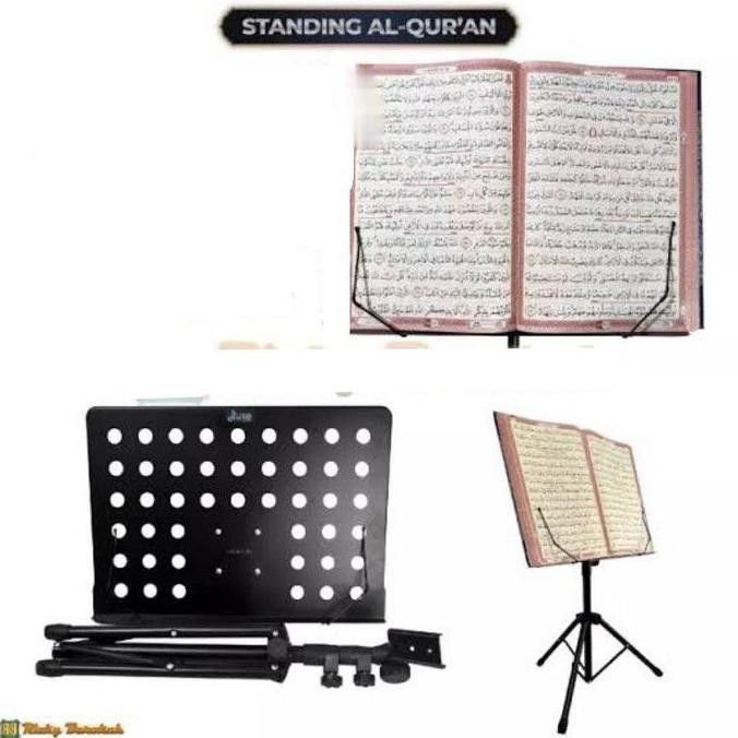 Standbook Tripod Standing Penyangga Al Quran - Stand Buku Rehal- Rekal- Lekar Berdiri Stand Al Quran