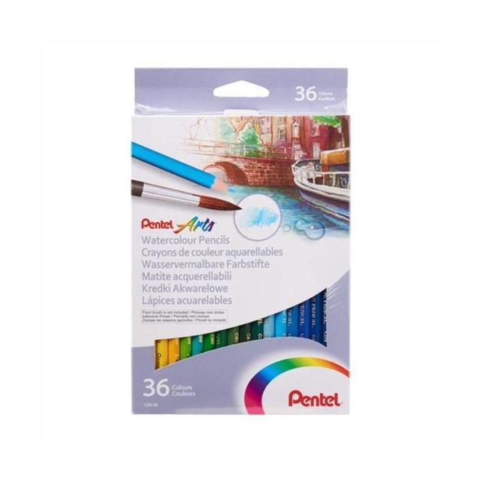 

Pentel Arts Pensil Warna Watercolor Water Colour Pencil 12 24 36 Warna