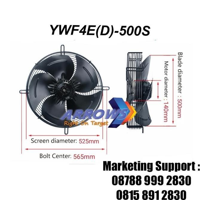 Ready | Axial Fan 20 Inch Fan Condensor 20 Inch 380V Fan Chiller 20 Inch 380V Kualitas Premium