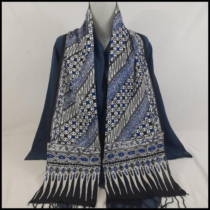 Syal/Pasmina/Selendang/ Scarf Batik Biru