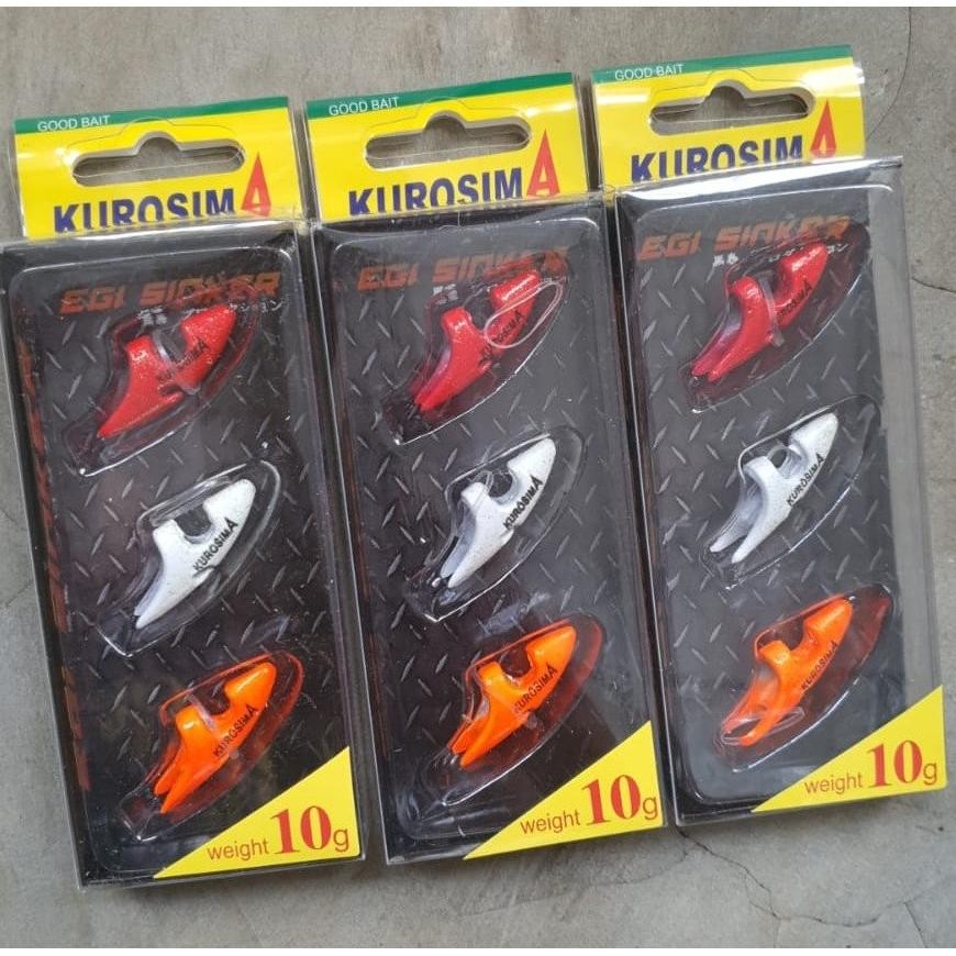 Kurosima Egi Sinker - Timah Pemberat umpan Egi 10gr / 15gr / 20gr Nugi