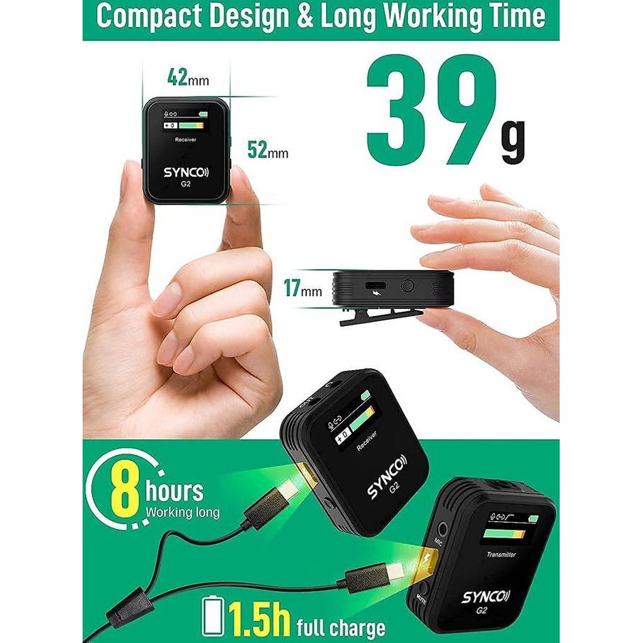 Synco G2(A1/A2) Wireless Lavalier Microphone - Synco G2 A1/A2 Terlaris