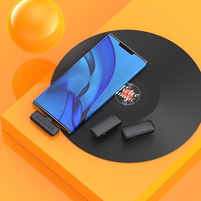 J13 Mikrofon Wireless Lavalier Lapel System Android iOS Terlaris