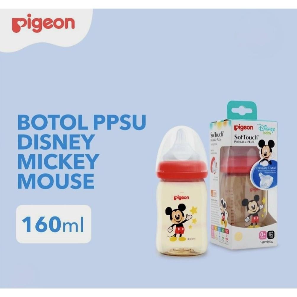 CLEARENCE SALE Original Botol Susu Pigeon PPSU mickey Merah