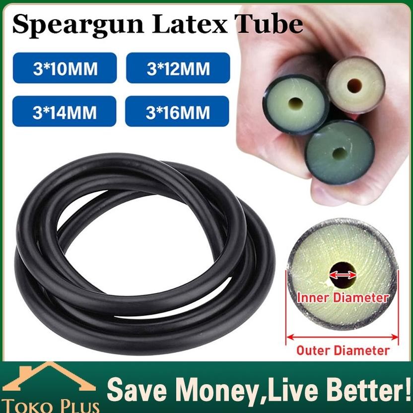 1Meter Karet Speargun Rubber Spearfishing Panah Ikan 16mm 14mm 12mm 10mm Premium Karet Panah Ikan Sp