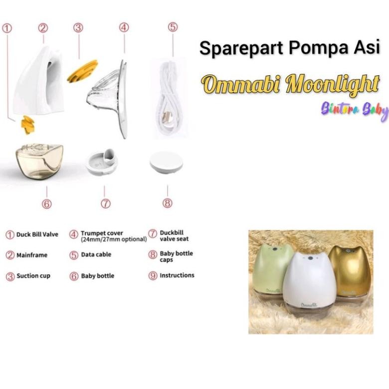 Sparepart Pompa Asi Ommabi Moonlight / Ommabi Moonlight Breastpump Accesories