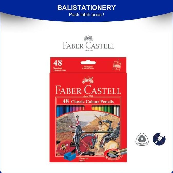 

siap kirim] Colour Pencils Pensil Warna Faber Castell Classic 48 Warna